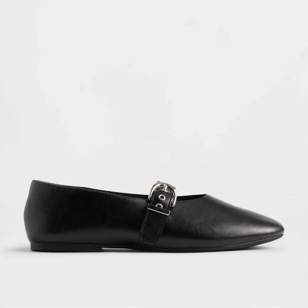 Gap Kids Black Buckle Mary Jane Flats Size 11 - NEW